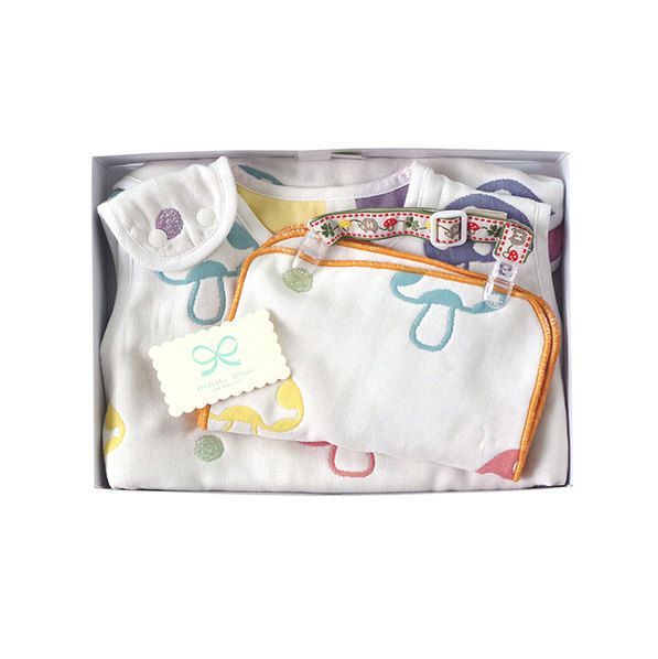 【新品・未開封品】10mois(ディモワ) Hoppetta 出産祝い ギフトセット ふくふくガーゼ ベビースリーパー 18111034 A0618 0802ML013 0120240731100508