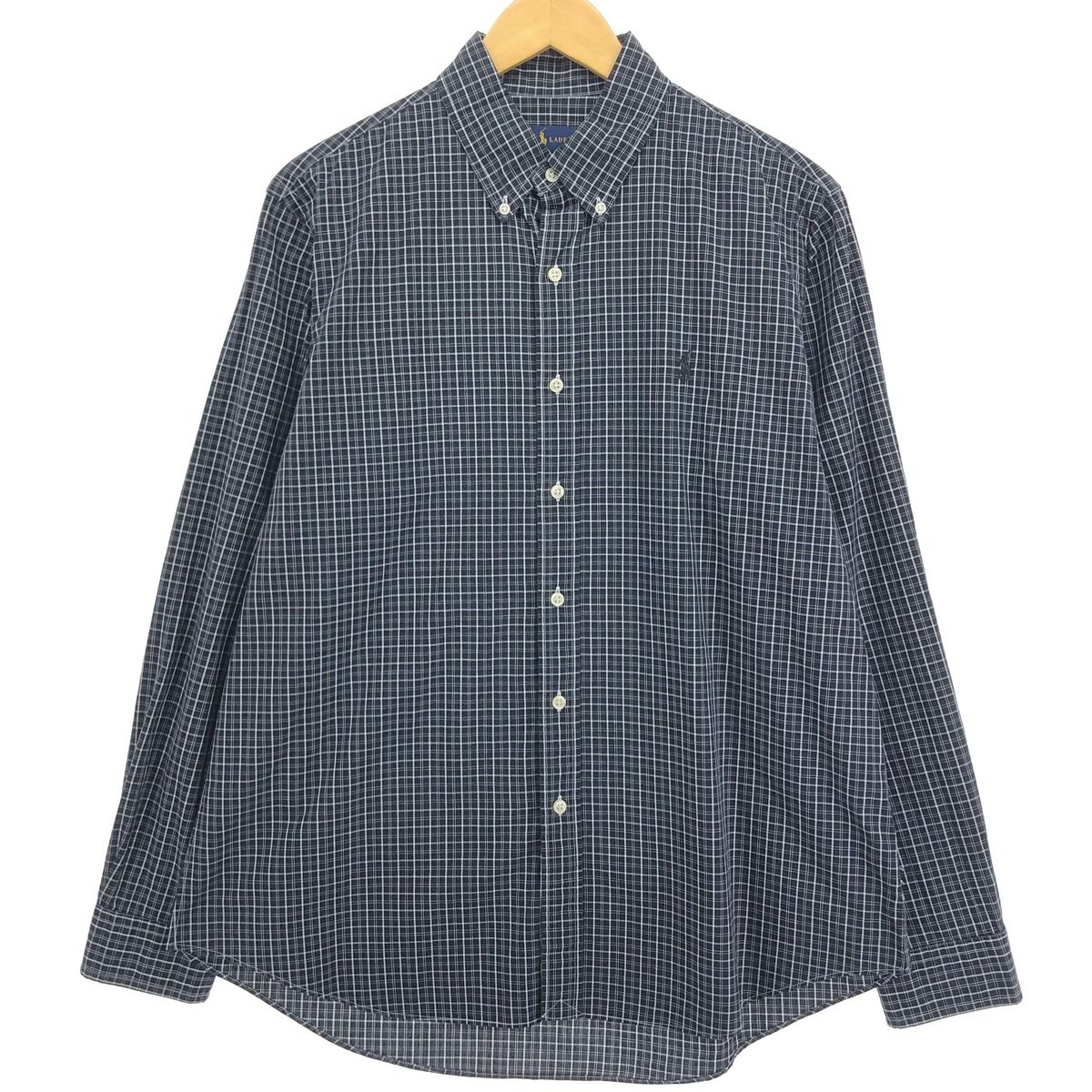 古着 ラルフローレン Ralph Lauren 長袖 ボタンダウンチェックシャツ メンズL相当/eaa485843