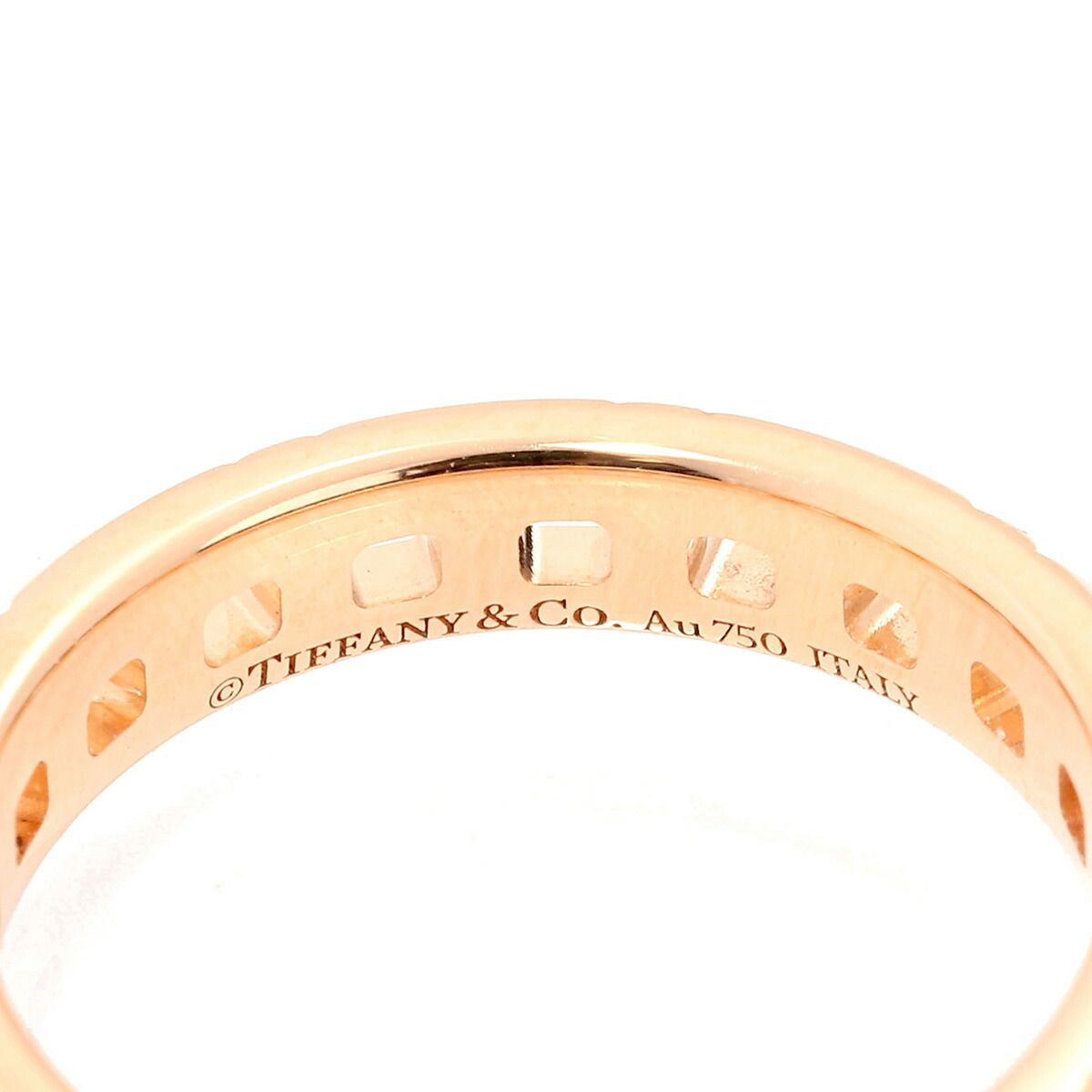 ティファニー T トゥルー ナローリング 指輪 K18 5号 TIFFANY&Co. 中古  