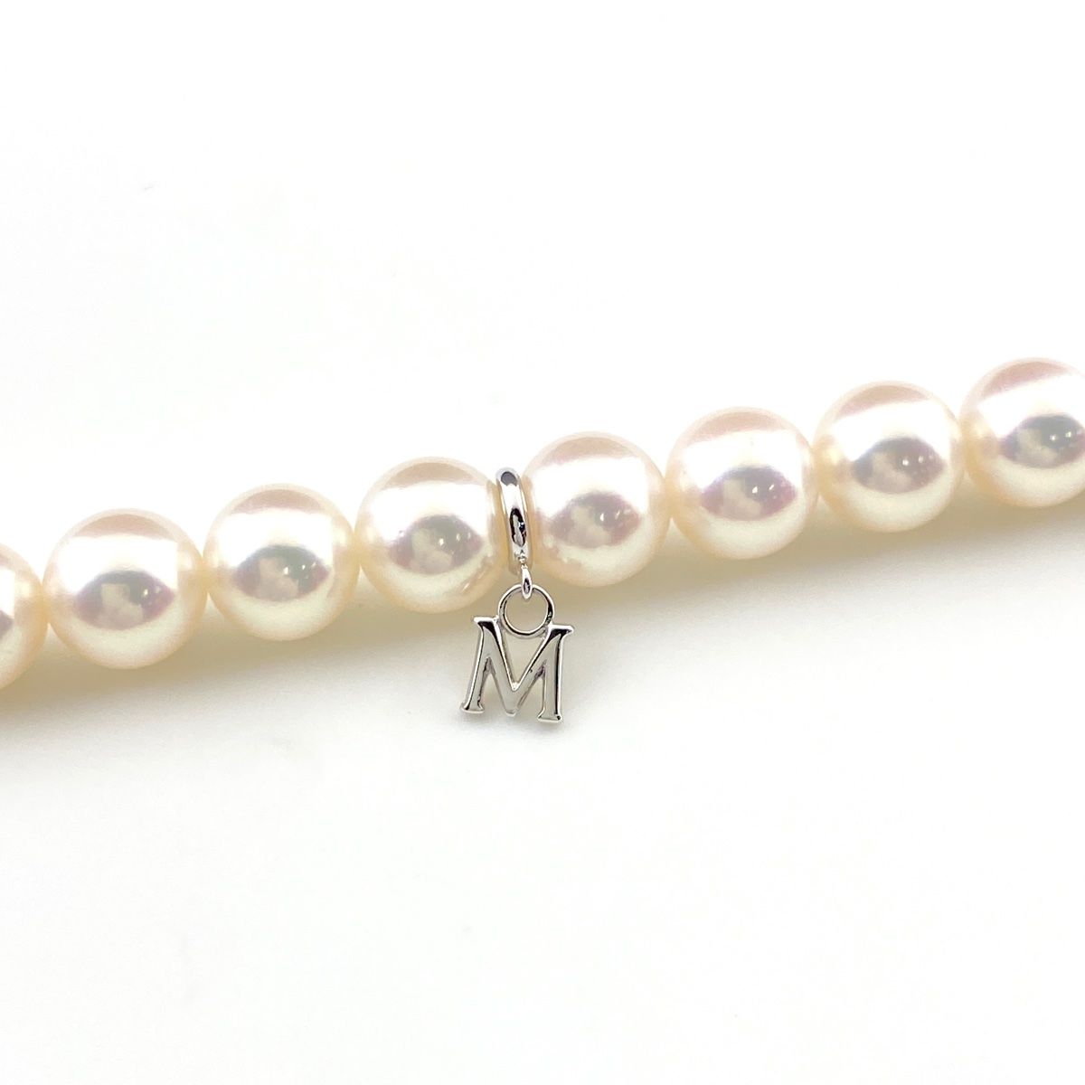 ミキモト MIKIMOTO パール デザインネックレス WG ホワイト
