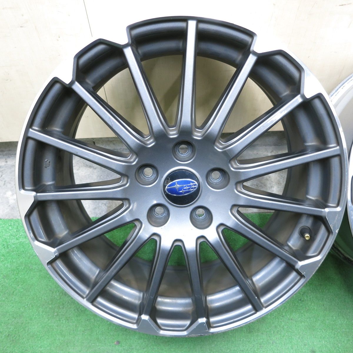 STI ホイール エンケイ製 ★ 18インチ PCD114.3 ★ GRB インプレッサ ★ 4本set ○スバル 純正 STI 18インチ 8J ＋50 5H 5穴 PCD114.3 ENKEI エンケイ製