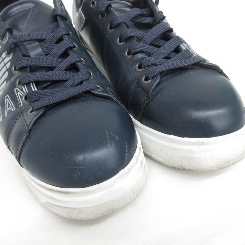 関税込◆EMPORIO ARMANI スニーカー レディース イーグルロゴ エンポリオ アルマーニ EMPORIO ARMANI 総柄 イーグル ロゴ