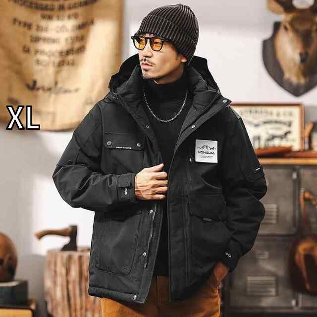 [XL]春 コーデ メンズ 用 服 シンプル ファッション オシャレ 大人 かっこいい 大きいサイズ ストリート 紳士服 アメリカン レトロ ダウン ジャケット アウトドア 多機能 ワークウェアパイ 
