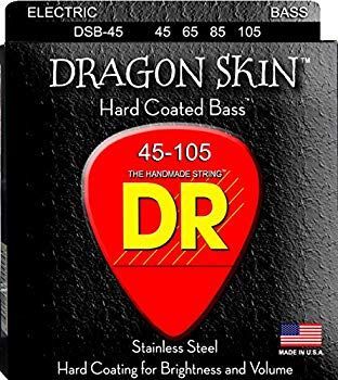 非常に良い DR ベース弦 DRAGON SKIN ステンレス クリア コーテッド .045-.105 DSB-45 tf8su2k