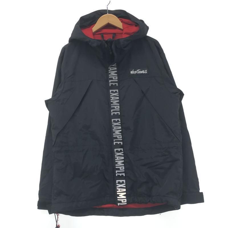 中古】WILDTHINGS × EXAMPLE マウンテンパーカー M ブラック ワイルド 