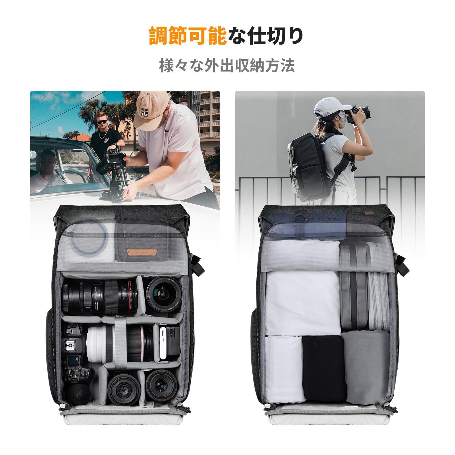 カメラリュックサック