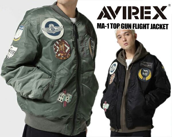 アヴィレックス MA-1 トップガン AVIREX MA-1 TOP GUN FLIGHT JACKET 6102172 2色 フライトジャケット 7830952002 アビレックス ブルゾン ミリタリー