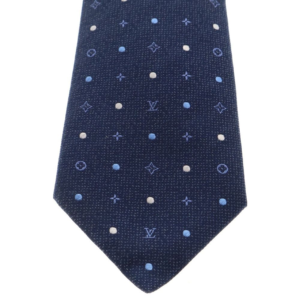 LOUIS VUITTON (ルイヴィトン) ドット モノグラム シルクネクタイ