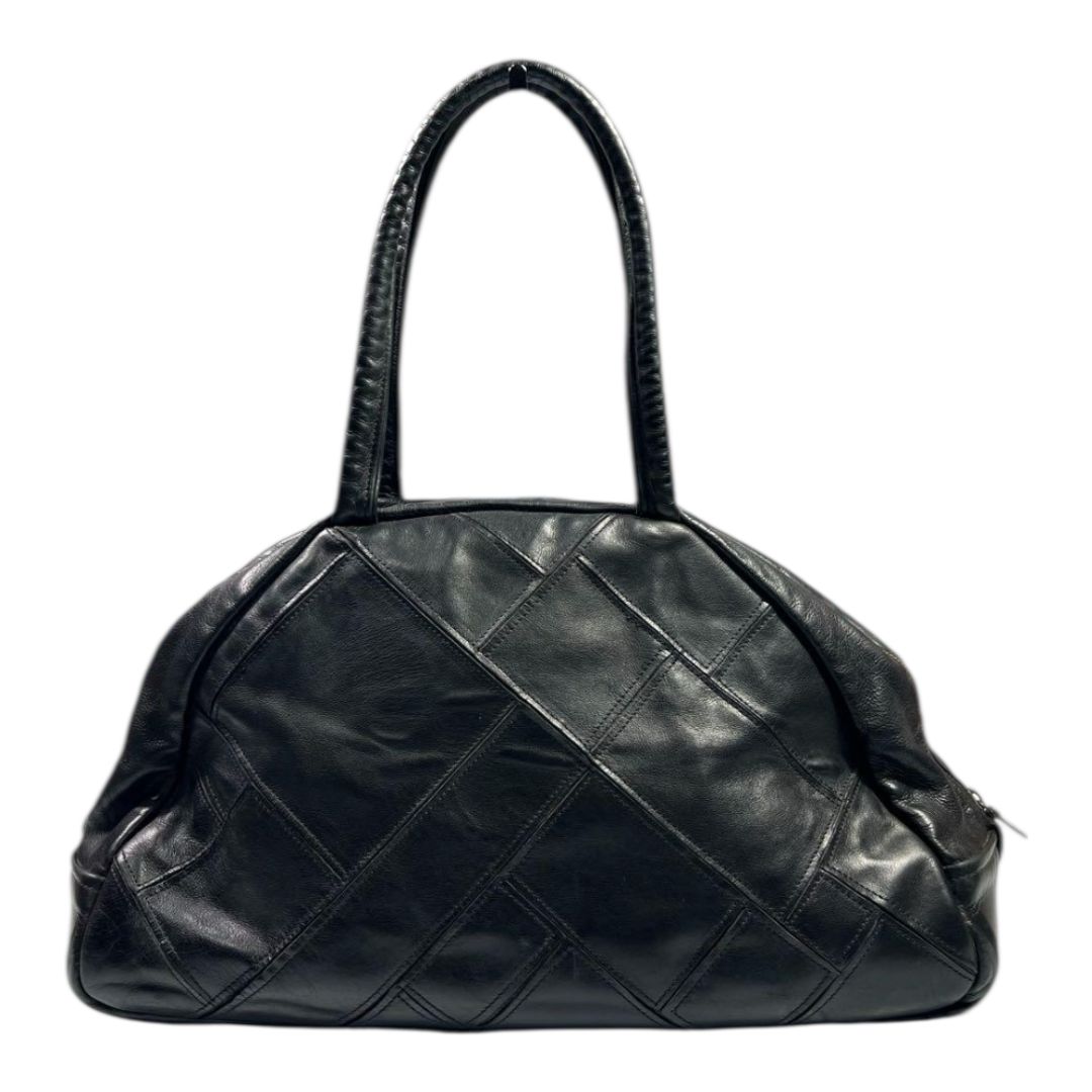 Jas-M.B. ジャスエムビー レザー トラベラーバッグ ボストンバッグ トートバッグ ミニボストンバッグ ブラック 本革