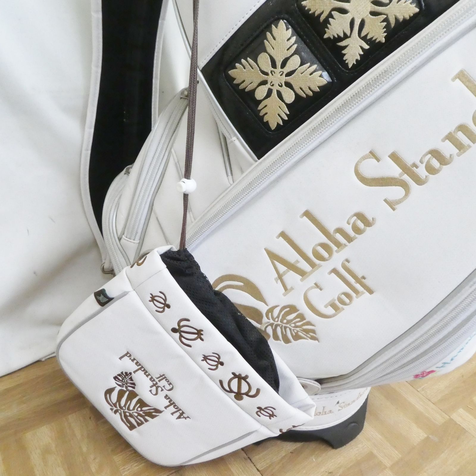 Q797【激安】アロハスタンダード キャディバッグ ゴルフクラブ 9本