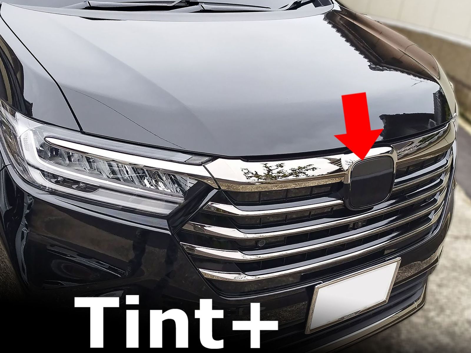 Tint+カット済み エンブレム スモークフィルム(ブラックスモーク5％) オデッセイ RC1/RC2/RC4 後期 rc1 rc4 rc
