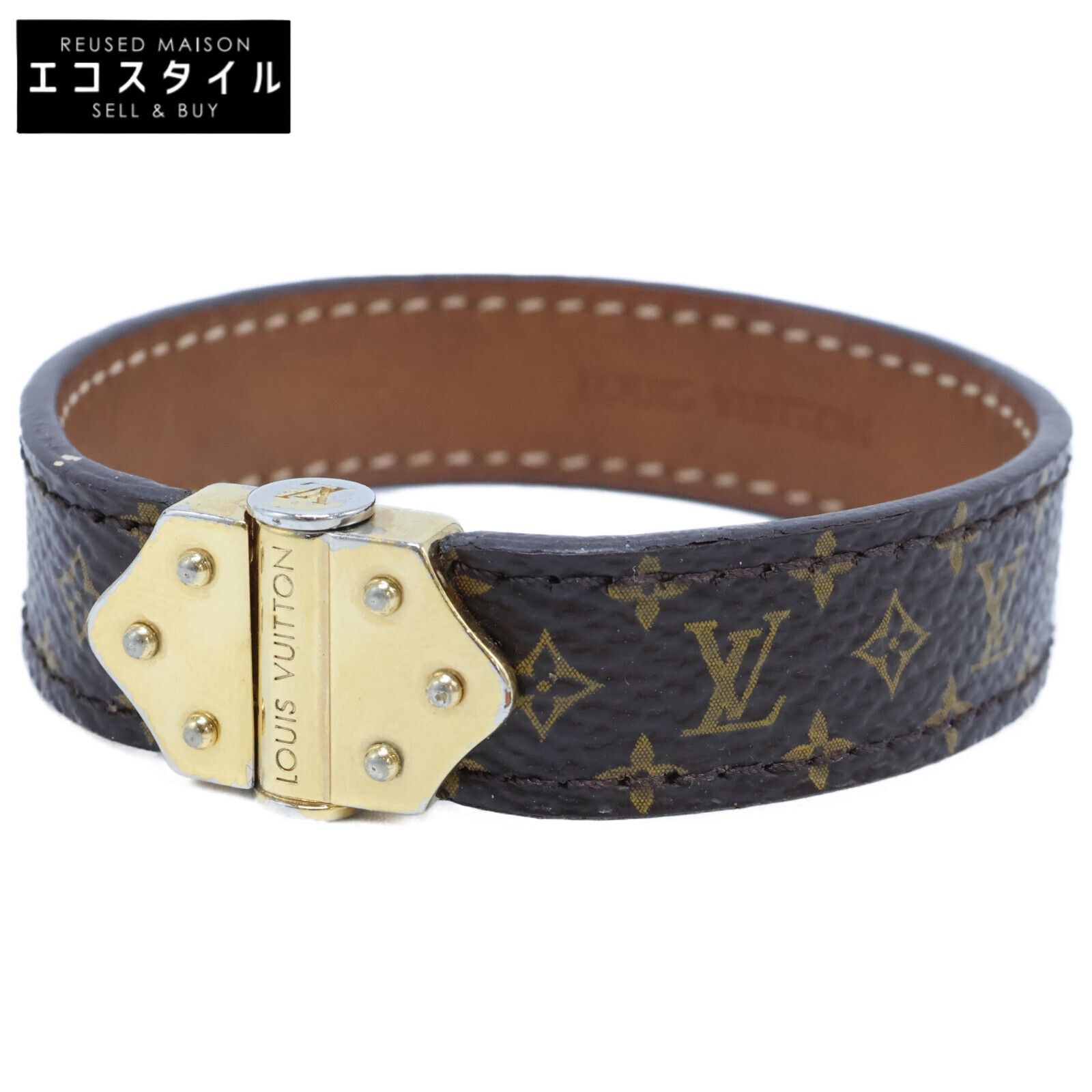 LOUIS VUITTON ルイヴィトン M6689 ブラスレ スピリット モノグラム キャンバス 19