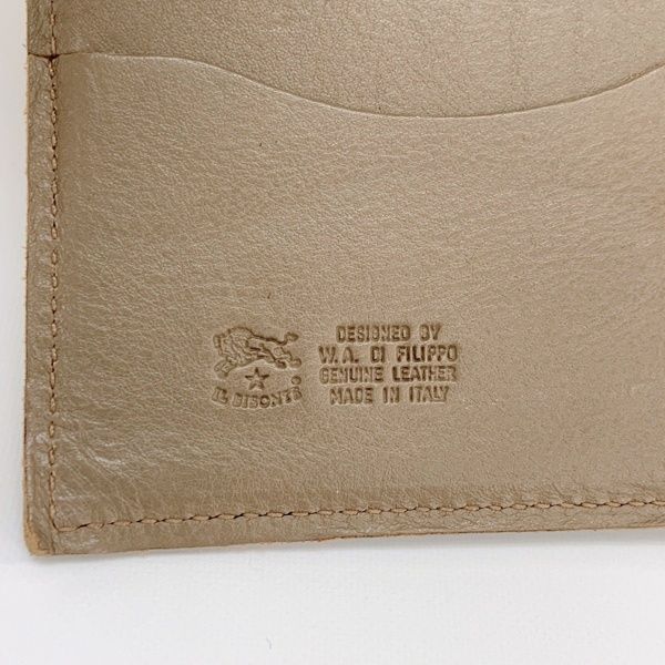 Il bisonte イタリア革 財布 グレー レディース IL BISONTE 三つ折り