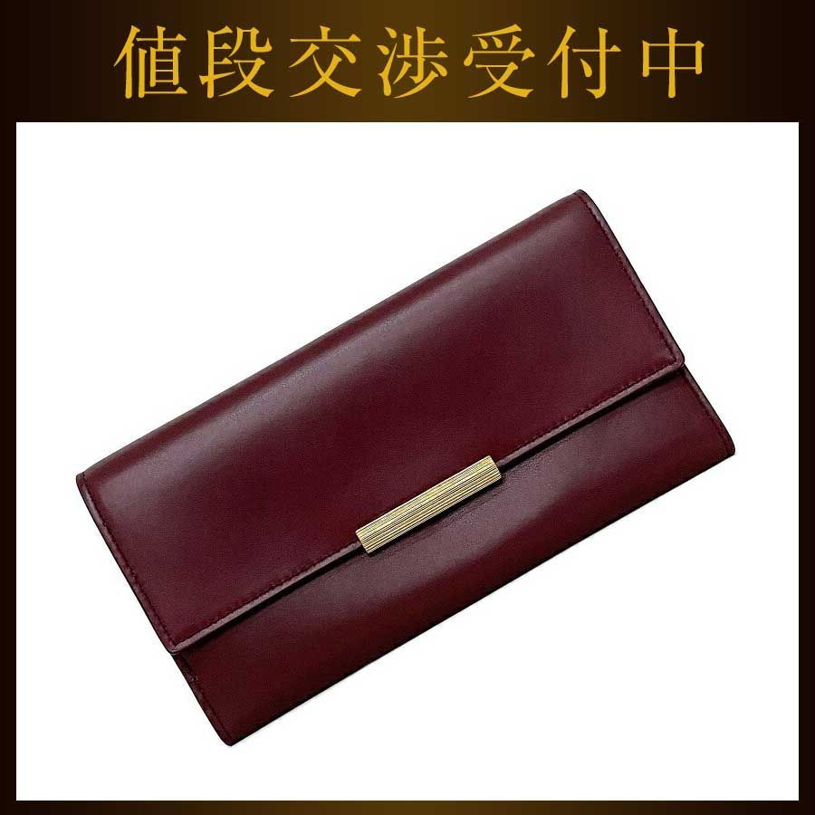 ボッテガヴェネタ 三つ折り 長財布 ボルドー ゴールド 578751 - メルカリ 