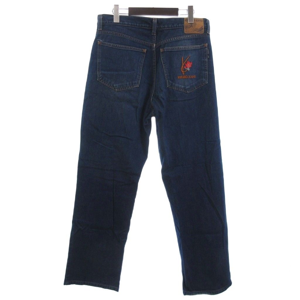ケンゾー KENZO JEANS ワイド デニムパンツ ジーンズ 北斎パッチ