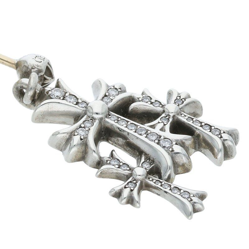 クロムハーツ 3 CH CROSS DROP P⁄D⁄トリプルCHクロス PAVEダイヤ