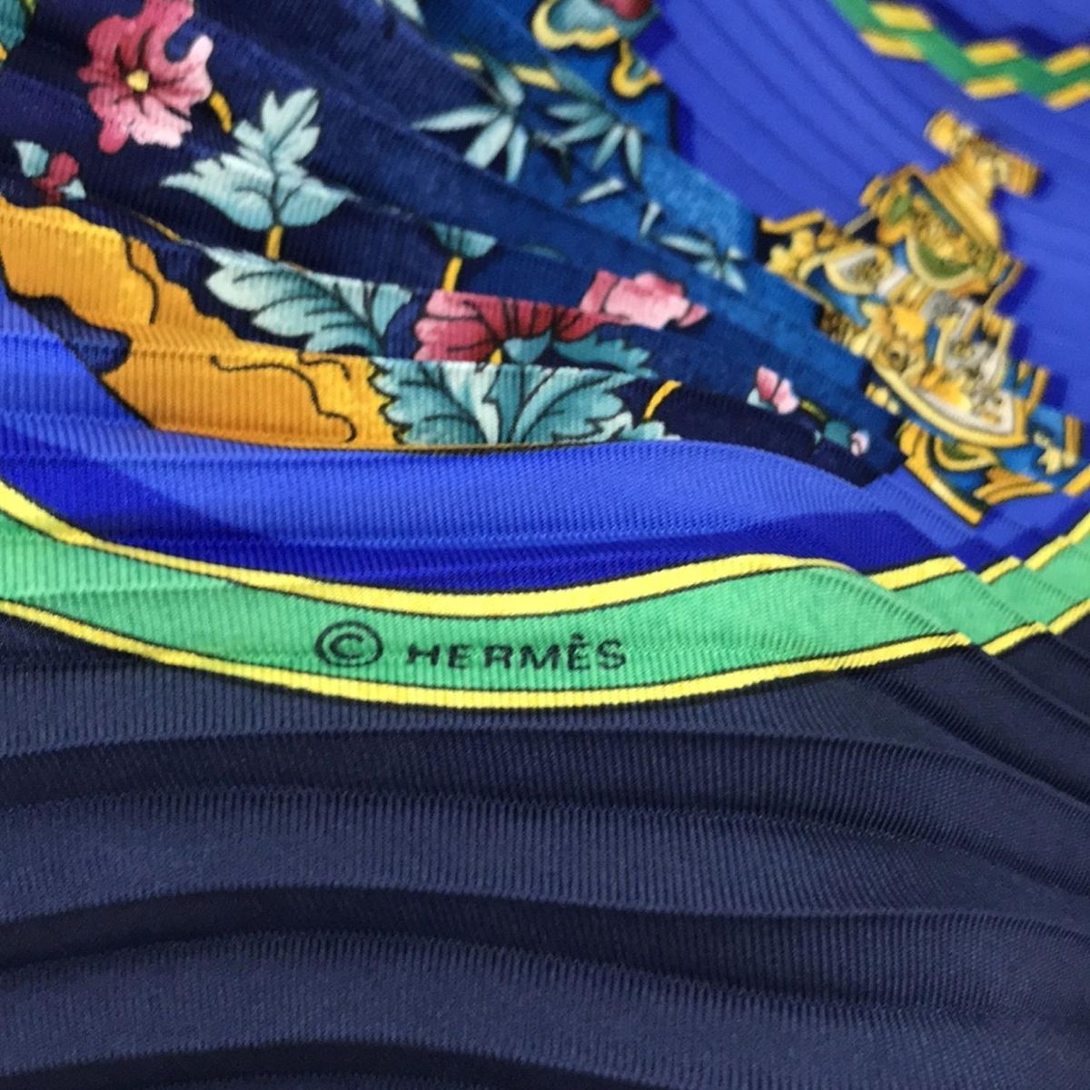 HERMES(エルメス) スカーフ美品 カレプリセ ブルー×ネイビー