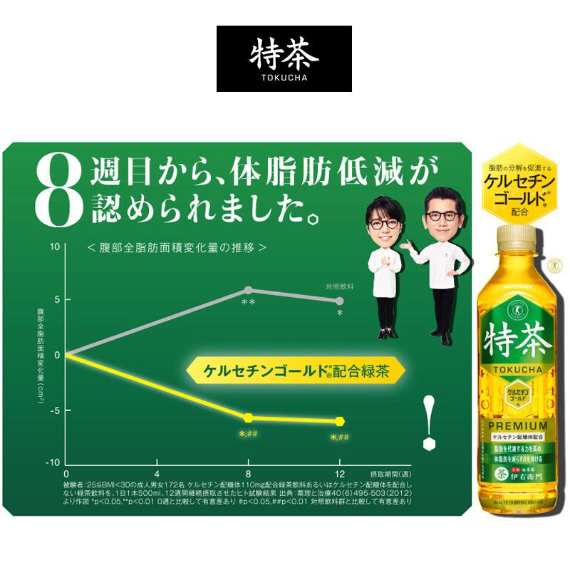 特茶　ジャスミン 48本セット　サントリー　4 SUNTORY (合計48本) 伊右衛門 特茶 ジャスミン 500ml 40+8本