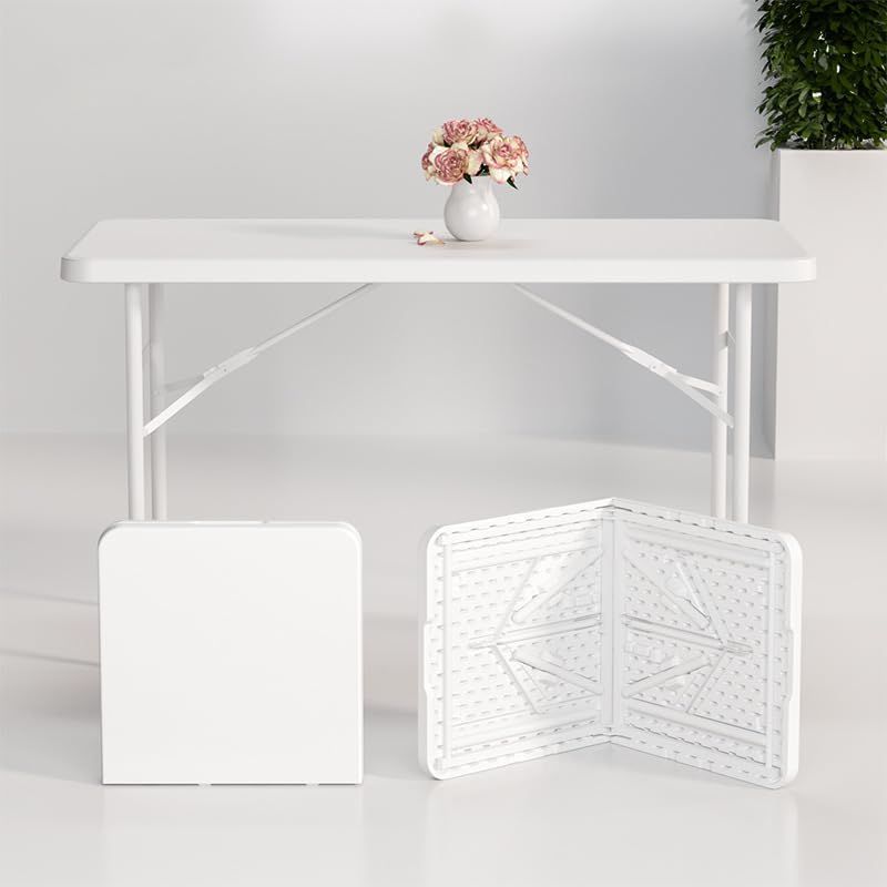 人気商品 作業テーブル 高さ3段階調整 耐荷重120kg アウトドア 大きい 軽量 持ち運び 室内 折り畳みテーブル 屋外 ピクニック キャンプ ホワイト-120