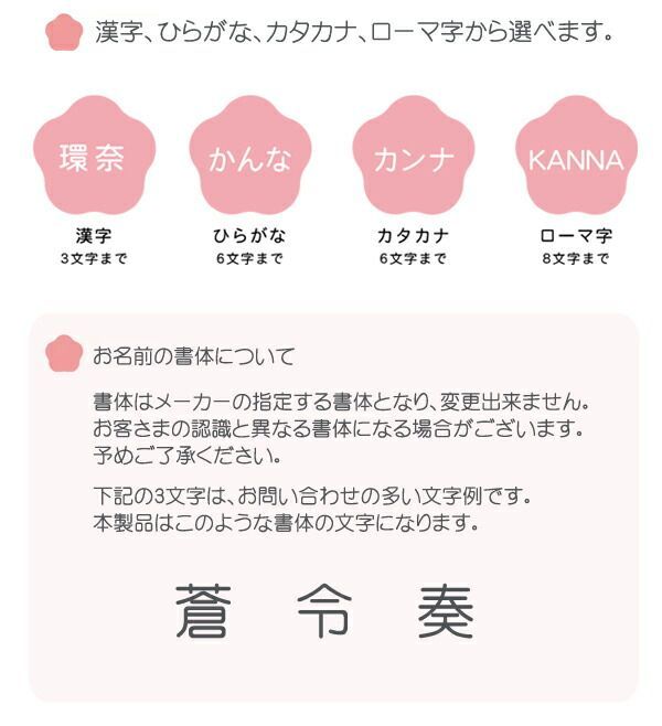 コンパクト お名前プレート付