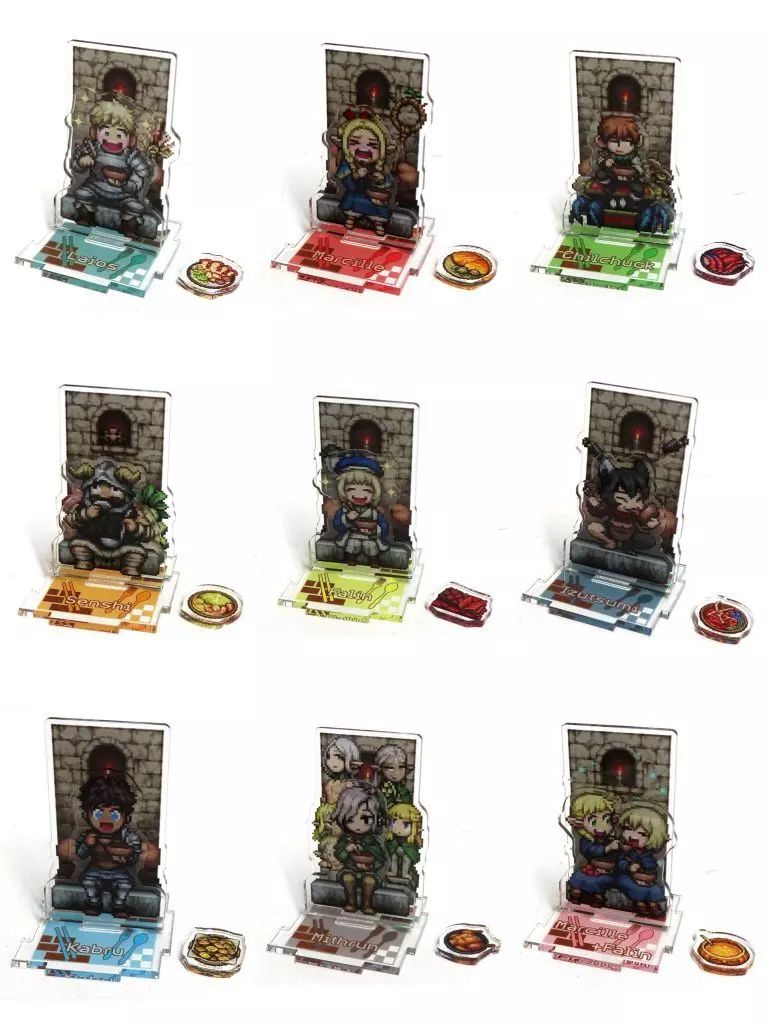中古】アクリルスタンド・アクリルパネル 全9種セット 「ダンジョン飯 