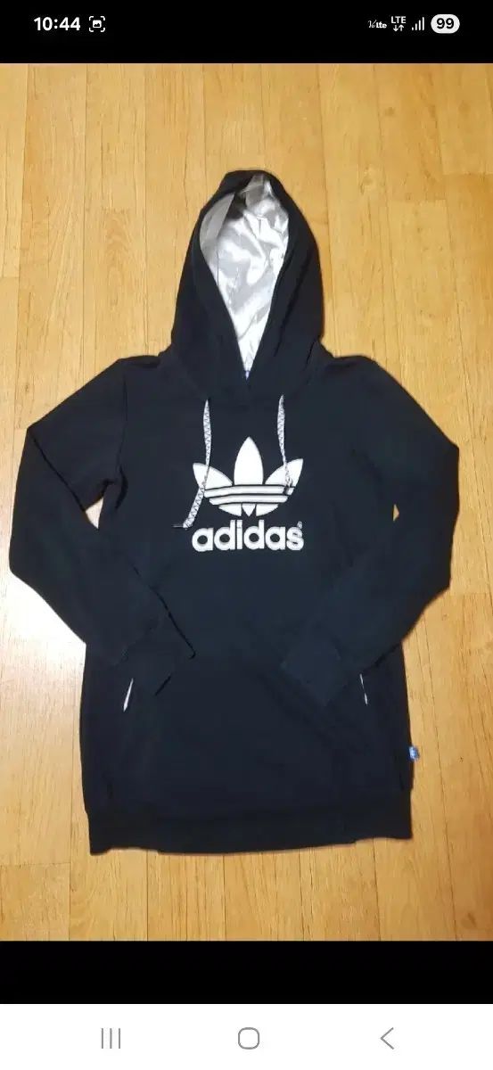 ほぼ 正規品 adidas アディダス 起毛 フード ONE PIECE ブラック 55サイズ