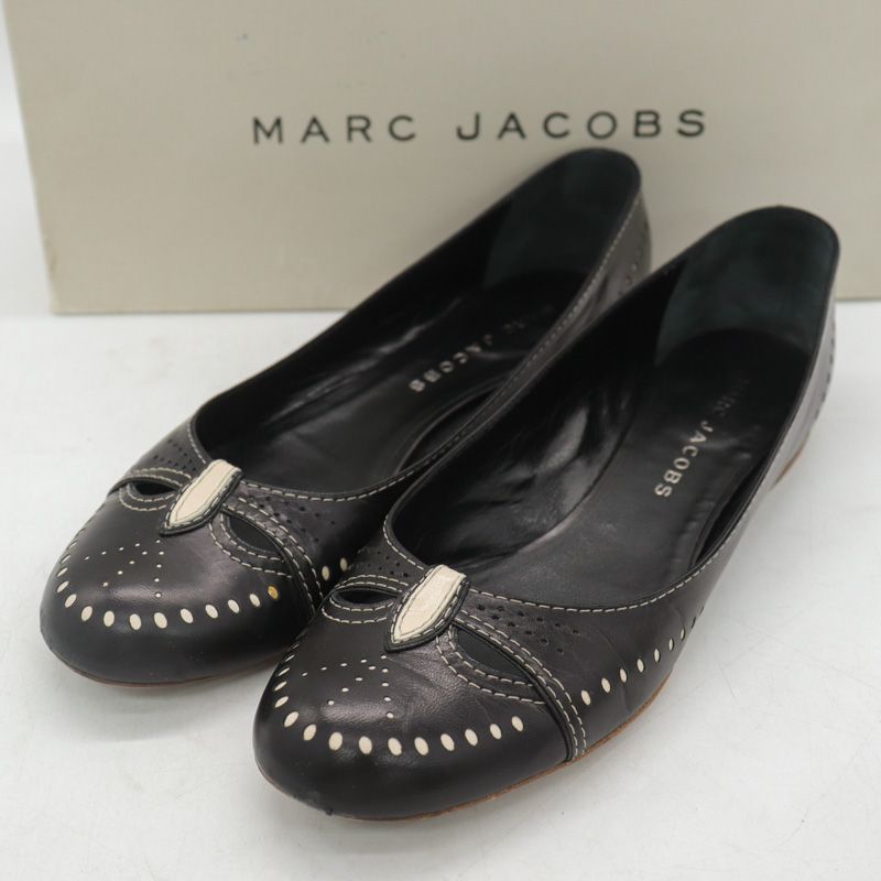 マークジェイコブス バレエシューズ ブランド 靴 シューズ イタリア製 黒 レディース 35.5サイズ ブラック MARC JACOBS 【中古】