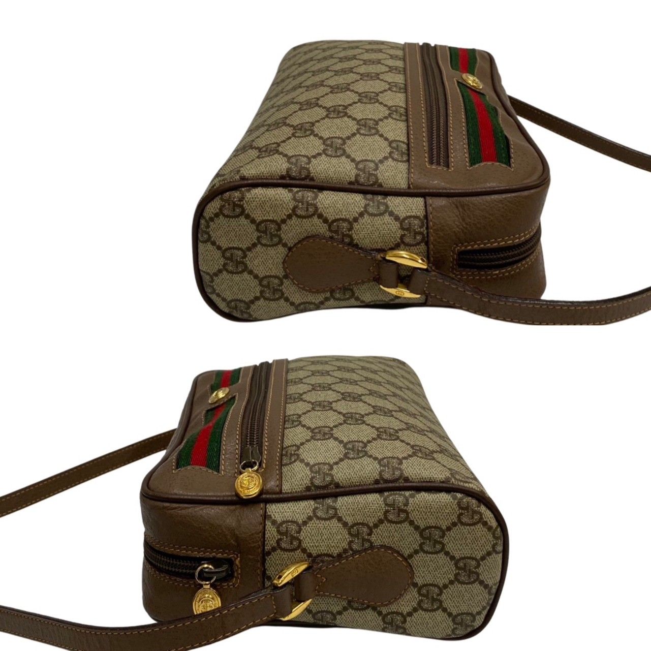 極 美品 GUCCI オールドグッチ ヴィンテージ シェリーライン GG ロゴ