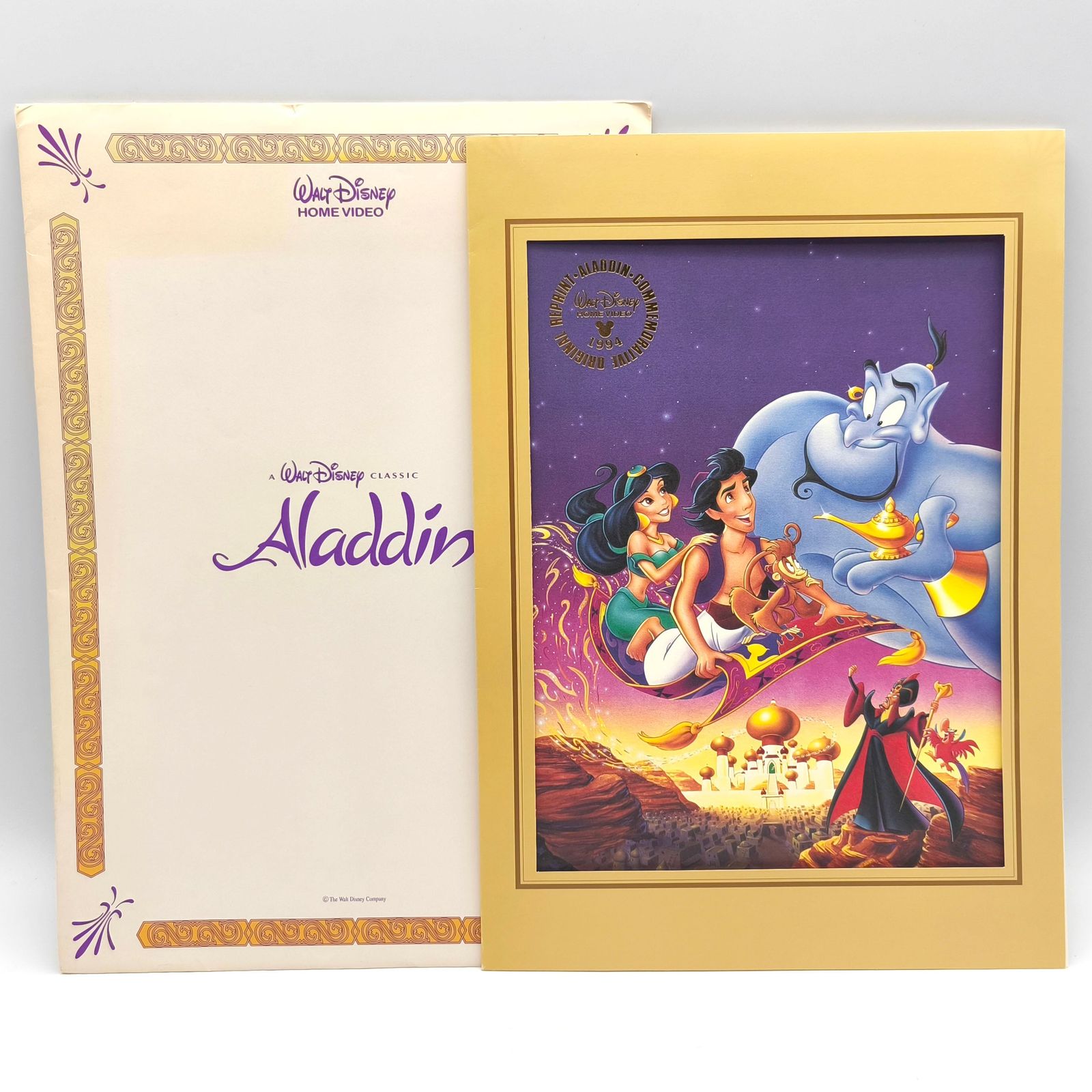 ディズニー・アラジン・オリジナルアート・1994年・ビデオ発売