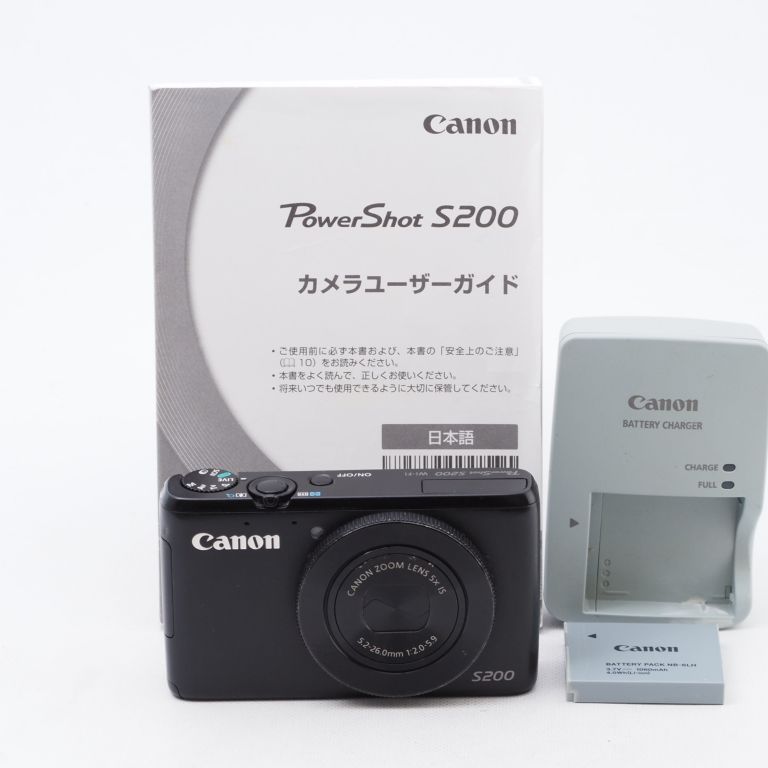 Canon キヤノン デジタルカメラ PowerShot S200 ブラック PSS200(BK