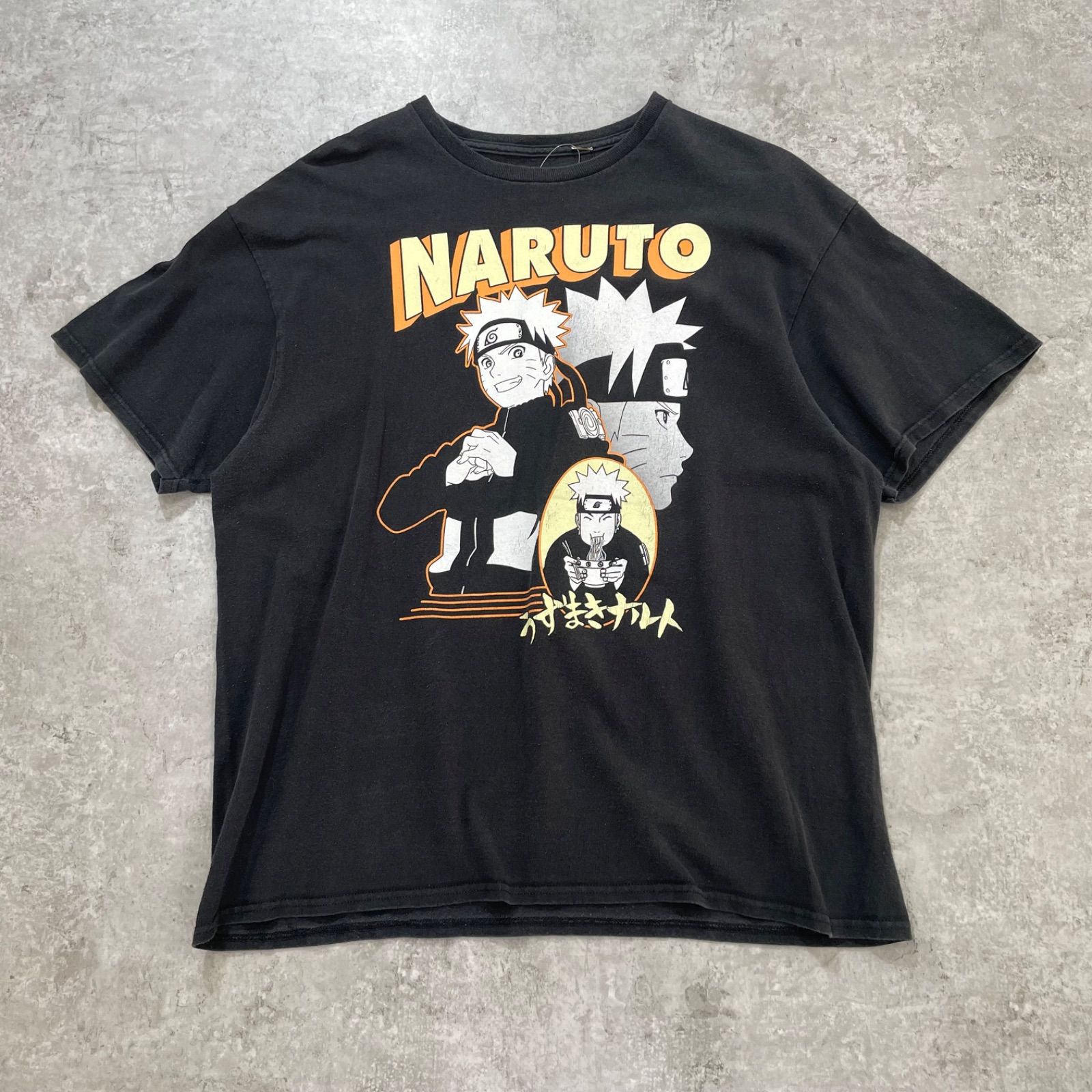 うずまきナルト 疾風伝 Tシャツ ブラック XL【ST136】