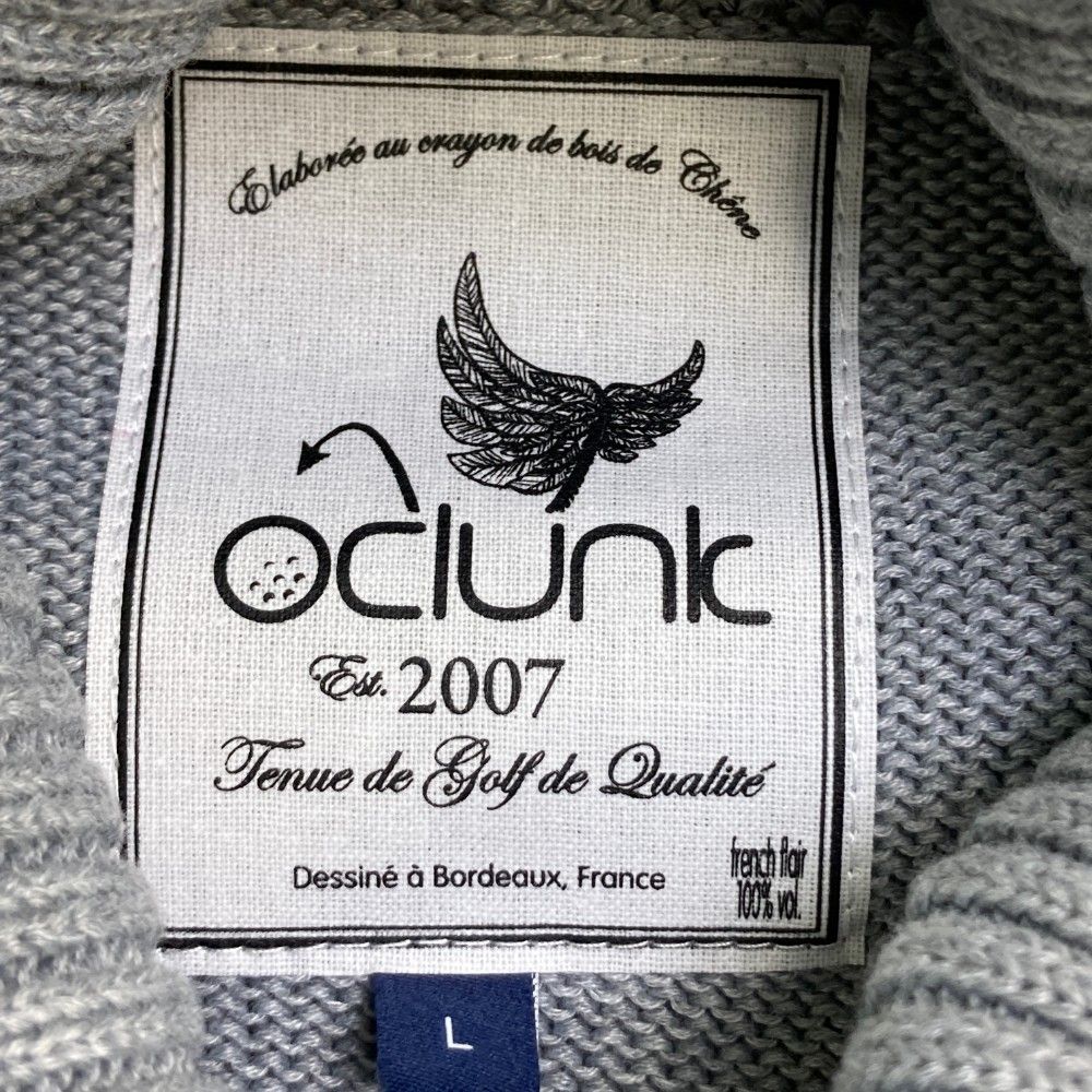 サイズ：L CLUNK クランク タートルネック ニットワンピース グレー系