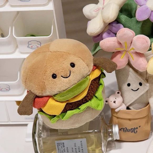 JELLY CAT ハンバーガー　ぬいぐるみ Jelly Cat Amuseable Burger - MARGO