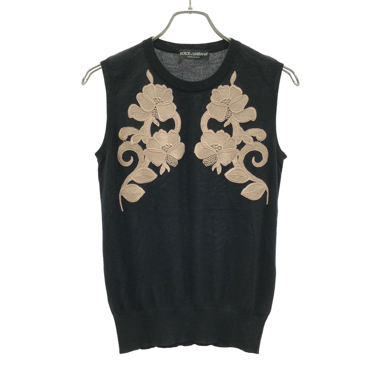最終値下げドルガバニットレース襟Tシャツ DOLCE&GABBANA