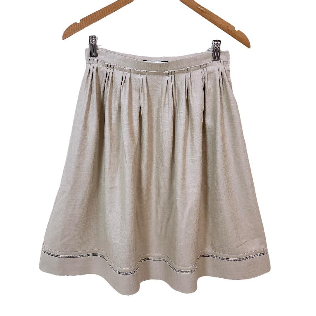 フォクシー ニューヨーク 膝丈フ スカート ウエストシャギー 40