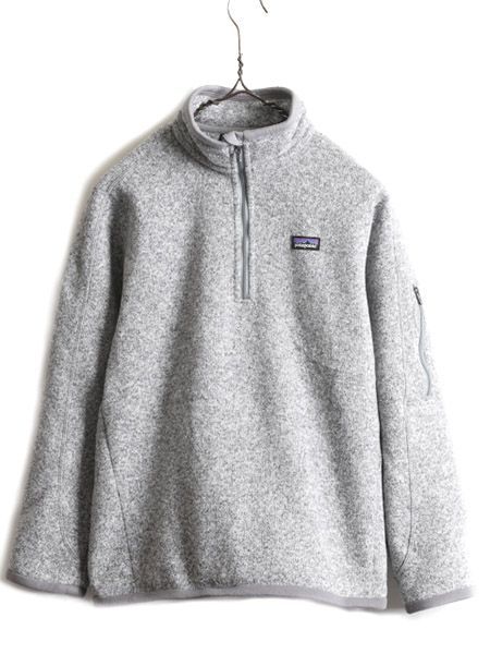 16年製 パタゴニア ベターセーター 1/4 ジップネック キッズ 165cm レディース XS 程 Patagonia アウトドア フリース ニット ジャケット 緑