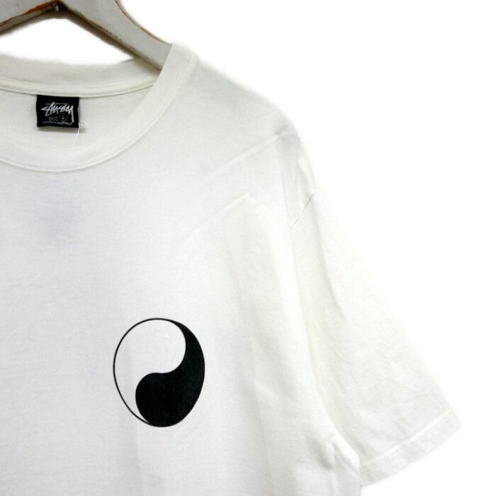 STUSSY×OUR LEGACY ステューシー アワーレガシー WORK SHOP YIN YANG PIG DYED TEE 陰陽 ピグメントダイ Tシャツ ストックロゴ WHITE ホワイト 白 L - メルカリ