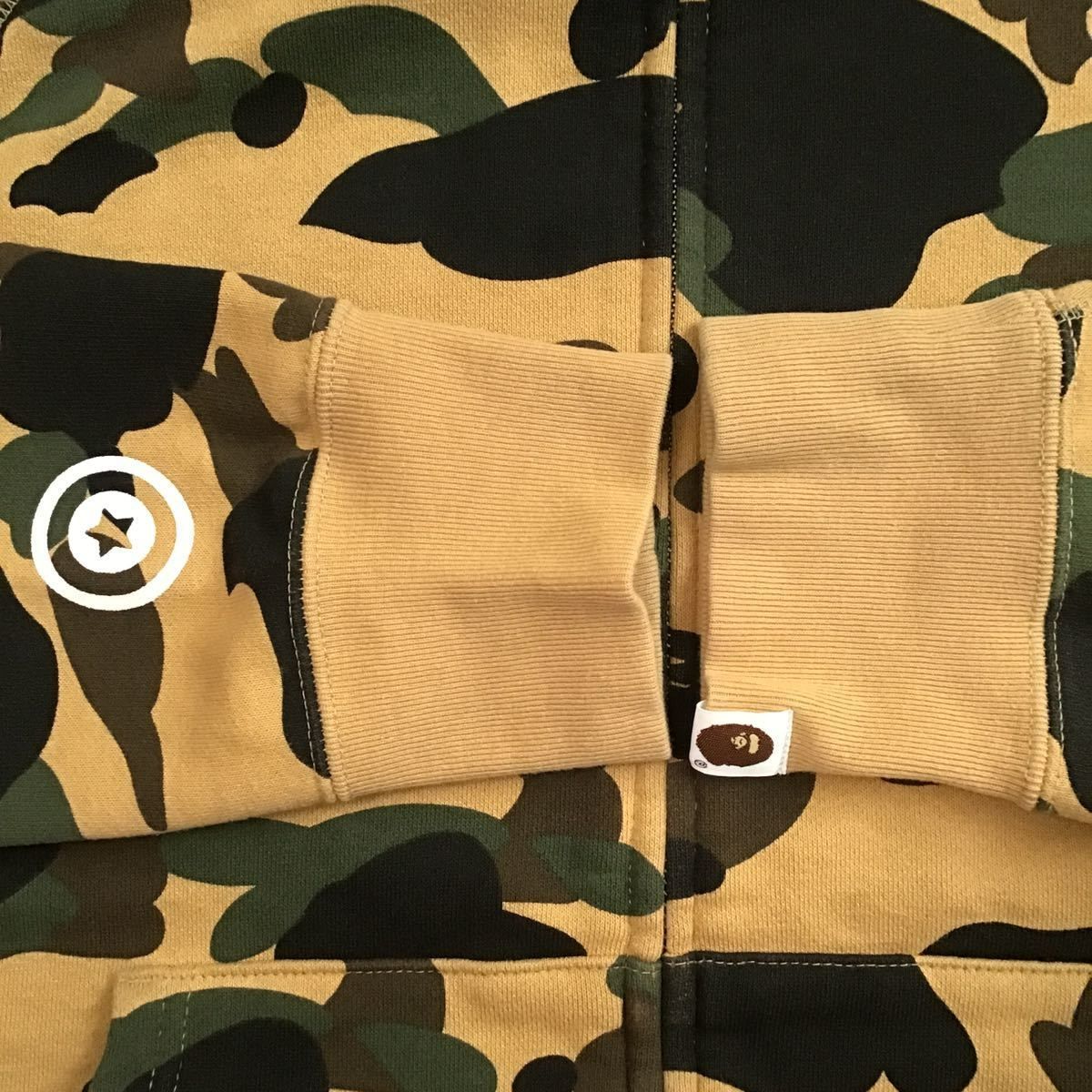 1st camo yellow シャーク パーカー Mサイズ shark full zip hoodie a