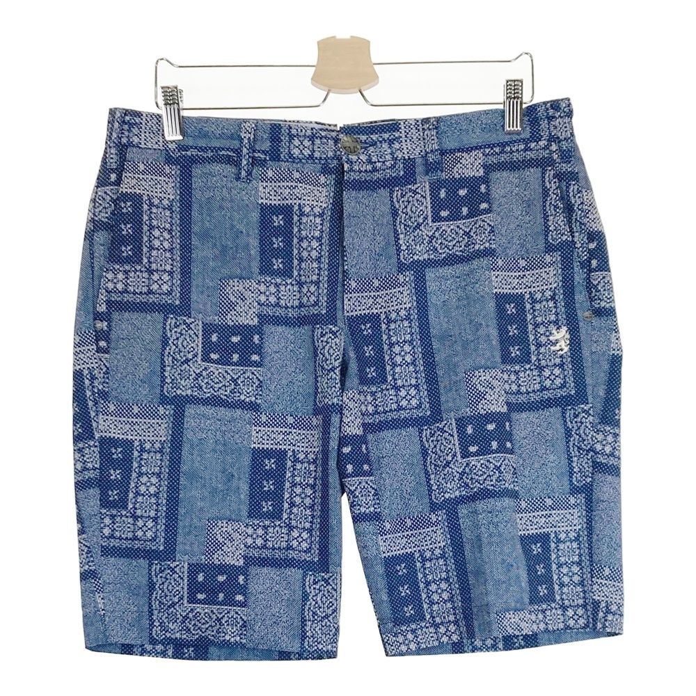 サイズ：LL ADMIRAL アドミラル ハーフパンツ 総柄 ネイビー系