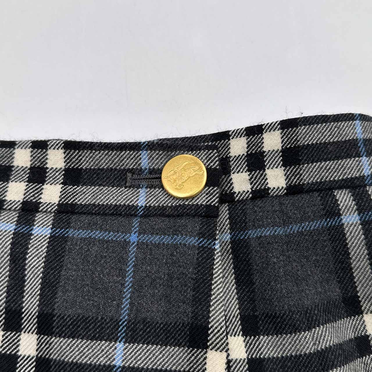 バーバリーズ BURBERRYS 巻きスカート ノバチェック 金ボタン Burberrys 巻きスカート ノバチェック 金ボタン タイト ベージュ L