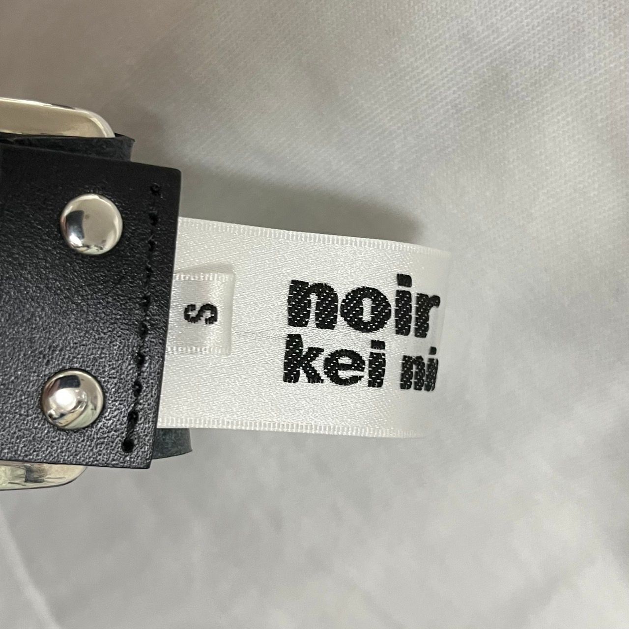 noir kei ninomiya ノワール ケイニノミヤ 22SS サテンリボンレザー 