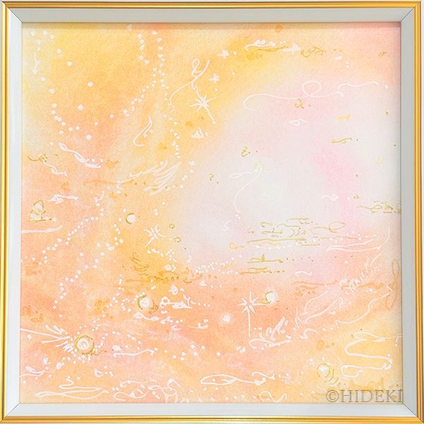 抽象画パステルアート 山羊座