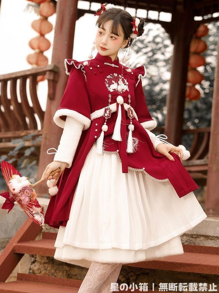 2025 豪華刺繍 漢服 かんふく 古風衣装 レトロ風 中華ロリータ コスプレ ワンピース 唐装 仙女服 中華風 美しい刺繍 撮影会 舞台演出 推し活 仮装 HF 380