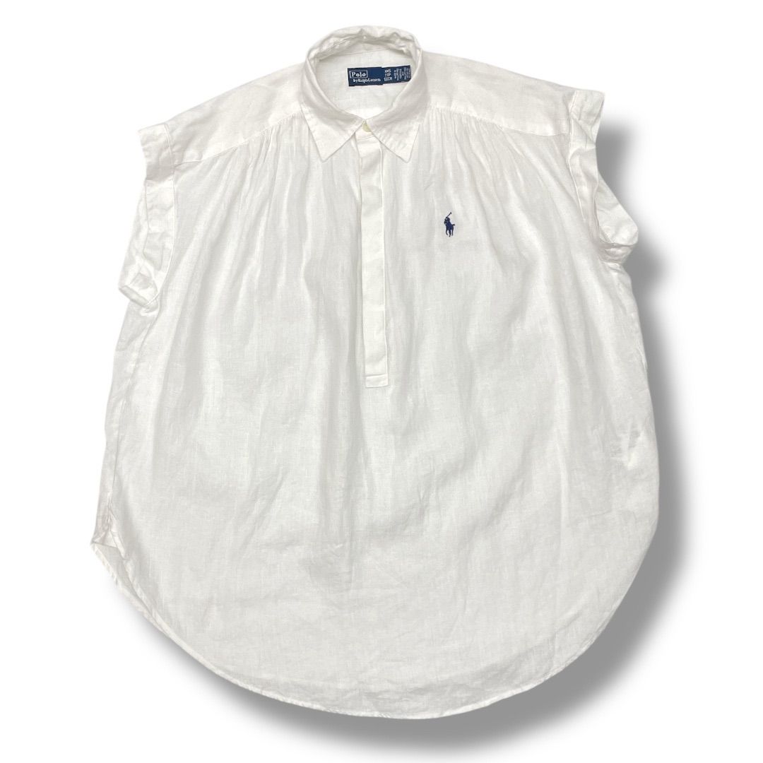 ラルフローレン 極美品 現行 リネンシャツブラウス 6 ポロラルフ