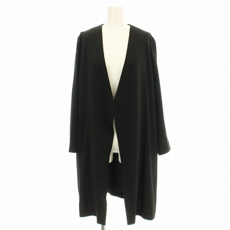 theory luxeセオリーリュクスノーカラーコート ブラック サイズ38