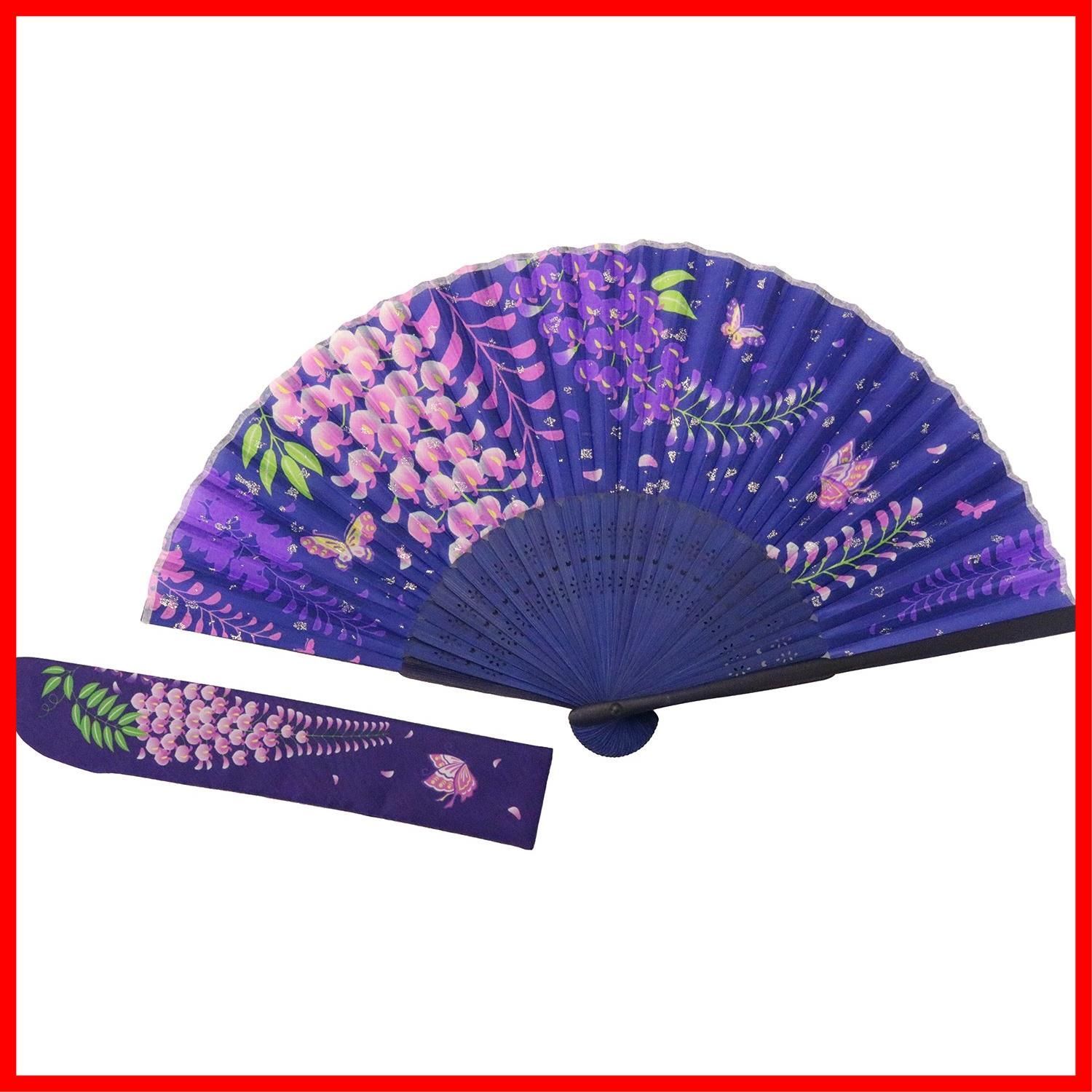 新着商品 シルク 浴衣 花柄 和柄 和風 和装 藤 セット 入れ 袋 紫 ケース 扇子 京佑 Kyoyu
