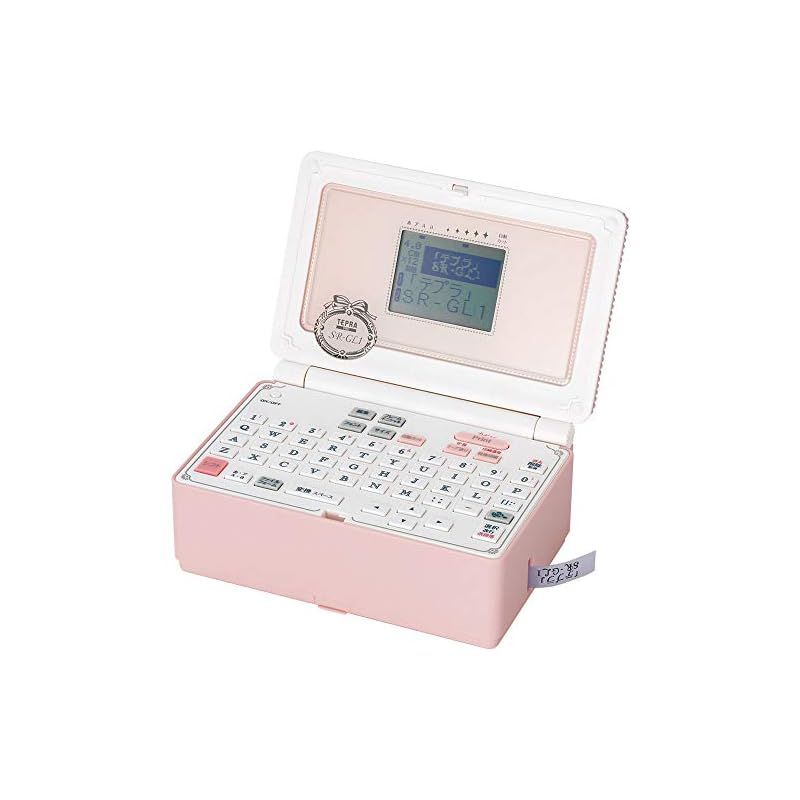 キングジム Kingjim ラベルライター テプラ PRO SR GL 1 シェルピンク ガーリーテプラ 対応ラベル幅 4 18 mm幅 0