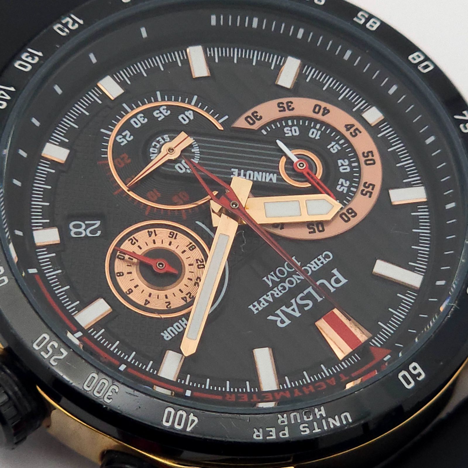 【電池交換済】SEIKO /パルサー クロノグラフ /VK63-X016 QZ 電池交換済】SEIKO /パルサー クロノグラフ /VK63-X016 QZ