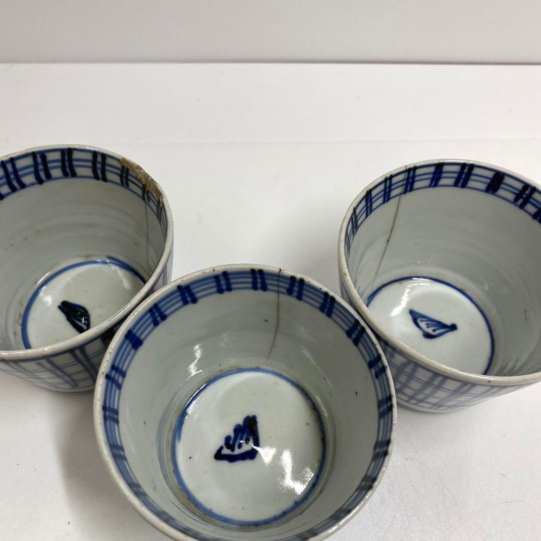 古伊万里　染付蕎麦猪口23客　東Y6-1204② 古伊万里 染付蕎麦猪口23客 東Y6-1204② - メルカリ