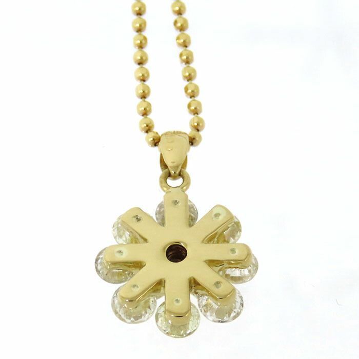 LA SOMA フラワー　ダイヤ　ネックレス LA SOMA ラソマ フラワーモチーフ ダイヤ ネックレス K18YG 750